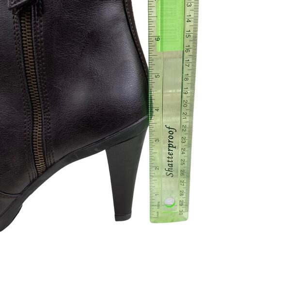 Stuart Weitzman Women’s Brown Side Zip Fur Trimmed Ankle Boot Size US 10 - Picture 12 of 15